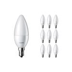 Multipack 10x Philips Corepro LED Candle E14 Frosted 2.8W 250lm - 827 Extra Warm White | Replaces 25W