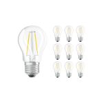 Multipack 10x Ledvance Classic LED E27 Ball Filament Clear 2.5W 250lm - 827 Extra Warm White | Replaces 25W