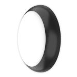 Noxion LED Bulkhead Pro V2 White 12/16/20W 2400lm - 830-840-865 CCT | 325mm - IP65 - Motion and Light Sensor - Emergency 3H + Ring Black