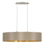 Eglo Pendant Maserlo Steel Satin Nickel | Suitable for 2x E27
