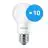 Multipack 10x Philips Corepro LED Bulb E27 Pear Frosted 5W 470lm - 930 Warm White | Best Colour Rendering - Replaces 40W