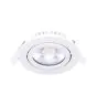 Noxion LED Adjustable Slim Spot White Round 6W 350lm 60D - 920-930 Dim To Warm | 85mm - IP54 - Dimmable - Best Colour Rendering