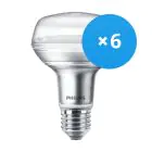Multipack 6x Philips Corepro LED Spot E27 R80 8W 670lm 36D - 827 Extra Warm White | Replaces 100W