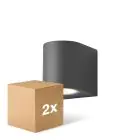 Duopack D'Lite Wall Light Vossem Aluminium Black | Suitable for 1x GU10